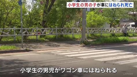 歩行者信号は青横断歩道を渡っていた小学生の男の子がワゴン .